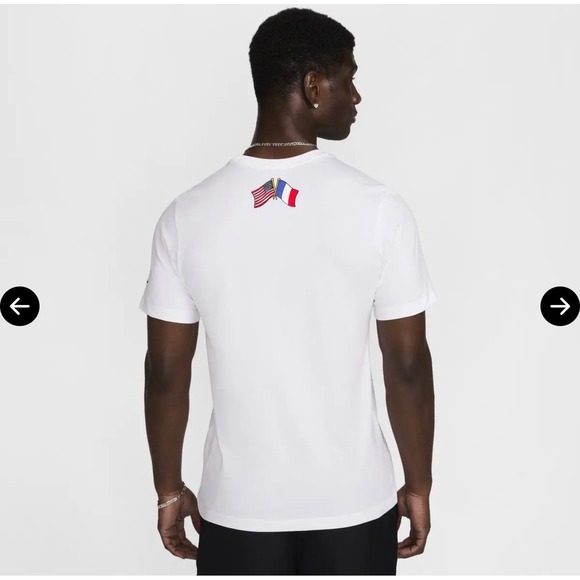 USA Club Nike T-Shirt men's Medium FN0861 100 Olympics team issued eagle NWT - Picture 2 of 10